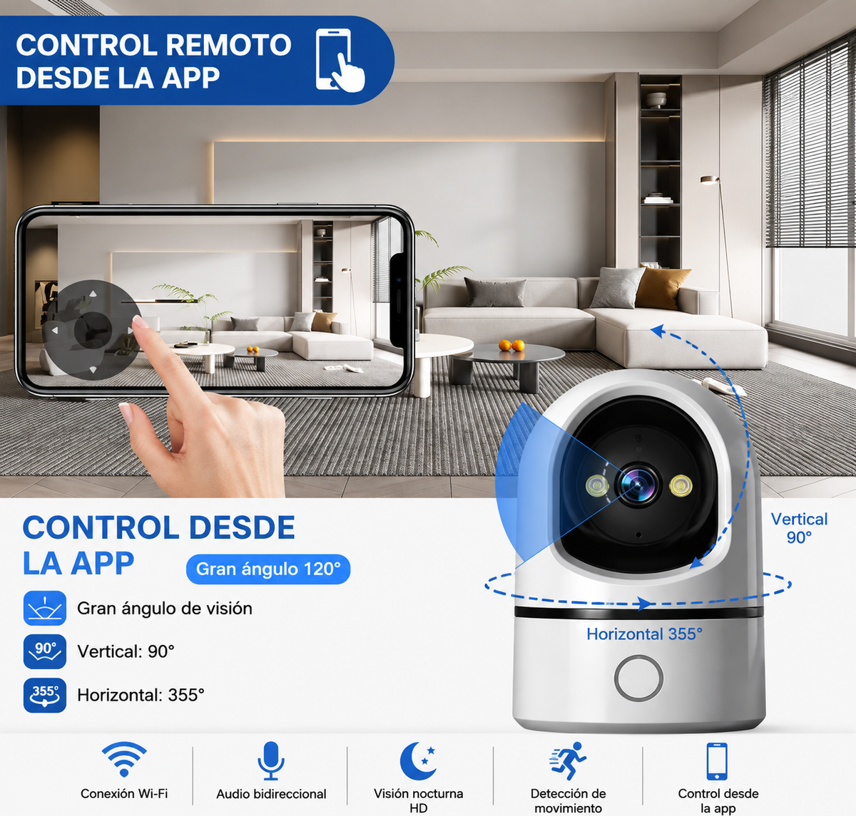 Cámara Monitor para Bebé | Vigila y Escucha a Tu Bebé Desde Cualquier Lugar