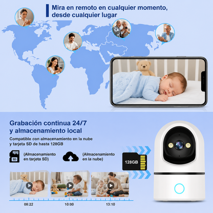 Cámara Monitor para Bebé | Vigila y Escucha a Tu Bebé Desde Cualquier Lugar