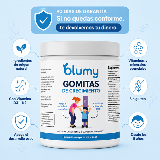 Blumy® Gomitas de Crecimiento | Apoyo al Desarrollo Óseo