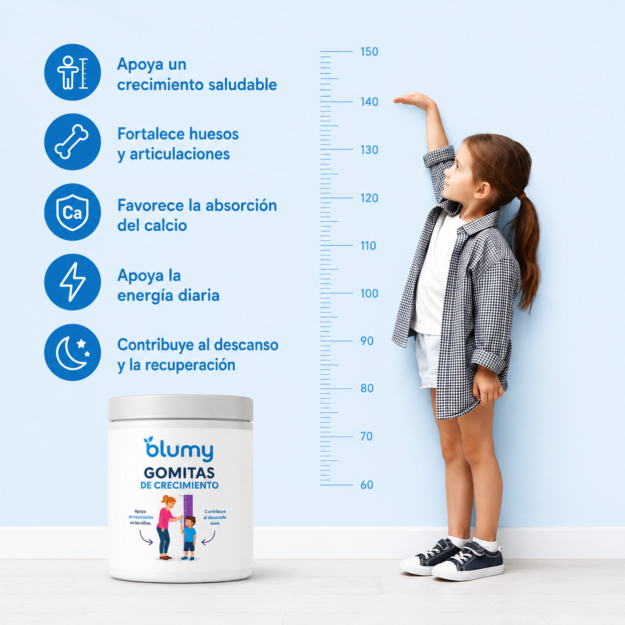 Blumy® Gomitas de Crecimiento | Apoyo al Desarrollo Óseo